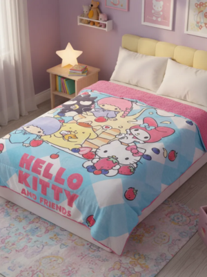 Cobertor Borrega Amigo Hello Kitty Friends