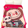 Cobertor Borrega Amigo Labubu Rojo