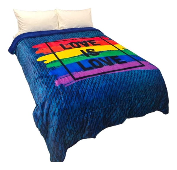 Cobertor Borrega Amigo Love Is Love