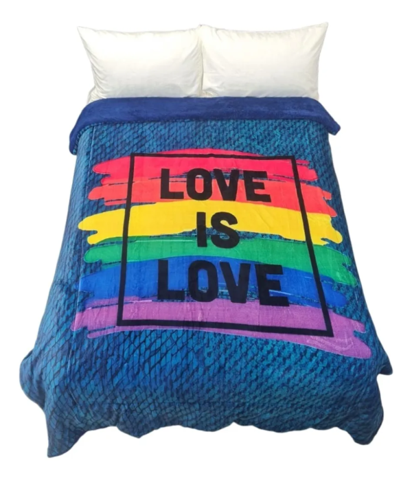 Cobertor Borrega Amigo Love Is Love