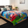 Cobertor Borrega Amigo Mario Kart Matrimonial