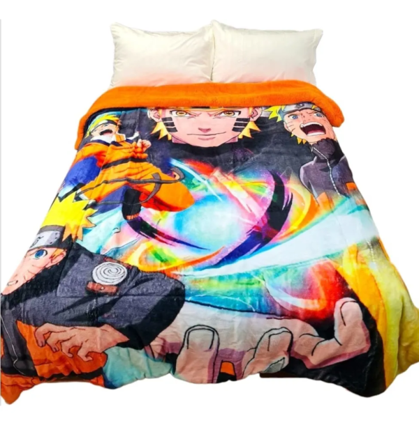 Cobertor Borrega Amigo Naruto Naranja