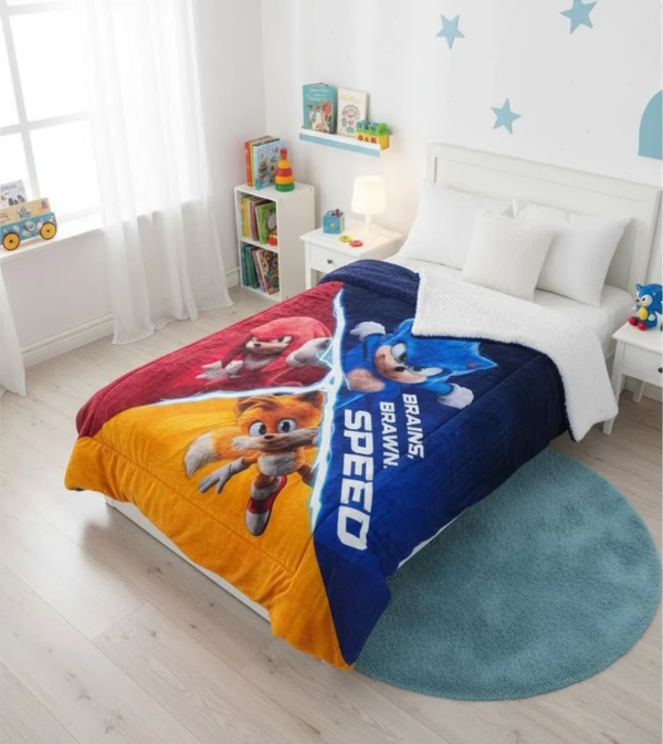 Cobertor Borrega Amigo Sonic Hero