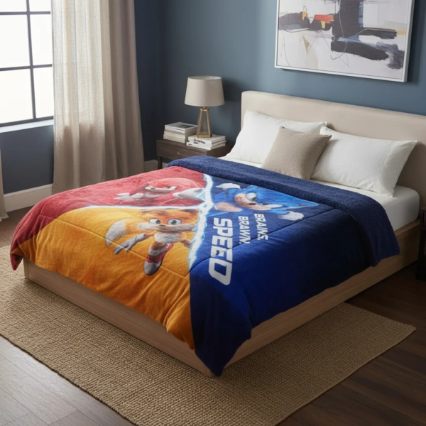 Cobertor Borrega Amigo Sonic Hero