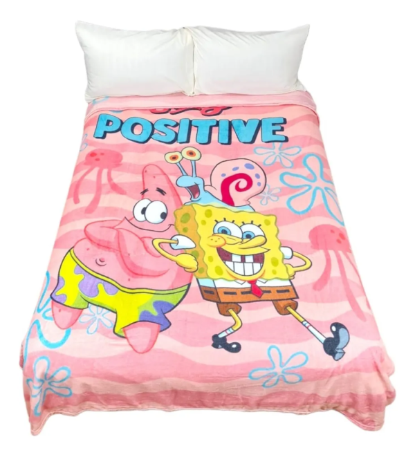 BOB ESPONJA INSEPARABLES3 Cobertor Ligero Provindencia Bob Esponja Inseparables