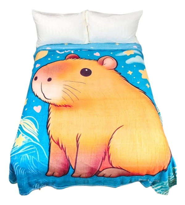 Cobertor Ligero Providencia Capibara Jade