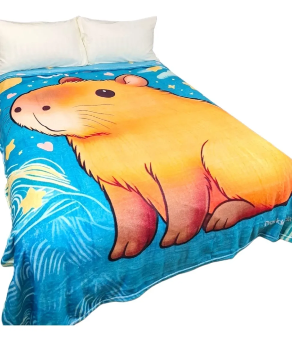 Cobertor Ligero Providencia Capibara Jade