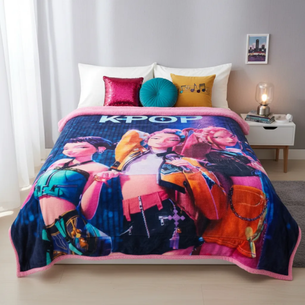 Cobertor Borrega Amigo Guerras K-Pop