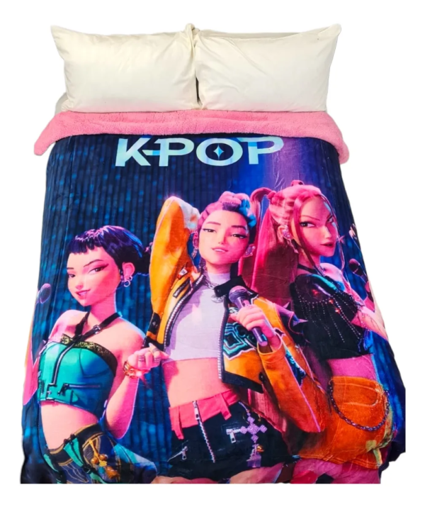 Cobertor Borrega Amigo Guerras K-Pop