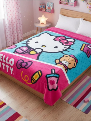 Cobertor Borrega Amigo Hello KItty Moda