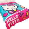 HELLO KITTY MODA6 Cobertor Borrega Amigo Hello KItty Moda