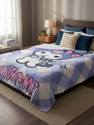 Cobertor Ligero Providencia Kuromi Lila