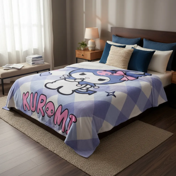 Cobertor Ligero Providencia Kuromi Lila