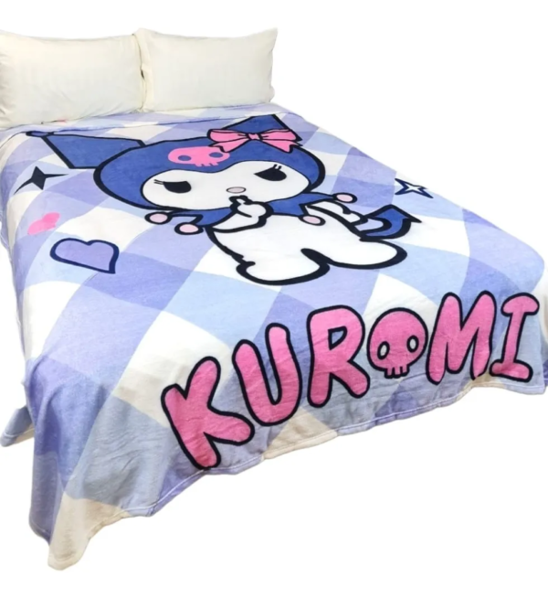 Cobertor Ligero Providencia Kuromi Lila