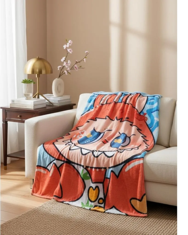 Cobertor Ligero Providencia Labubu Naranja