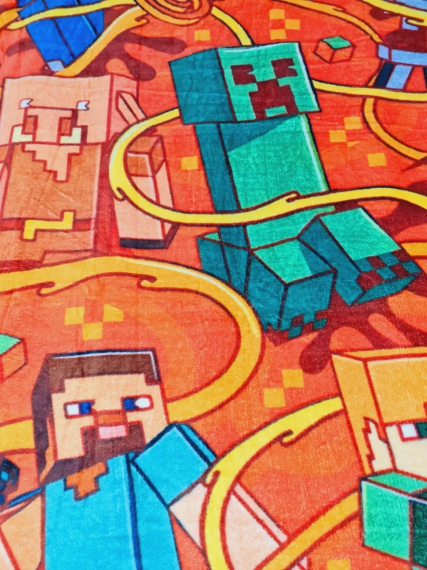 Cobertor Ligero Providencia Minecraft Rojo
