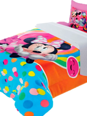 Cobertor Ligero Individual Providencia Minnie Confeti