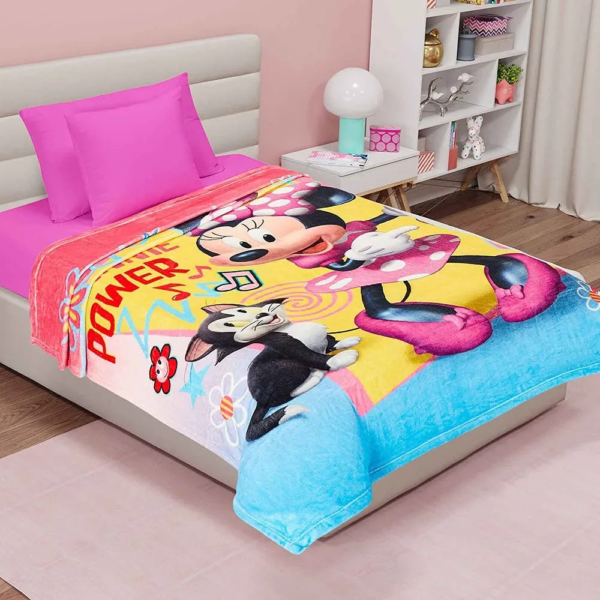 Cobertor Ligero Individual Providencia Minnie Power