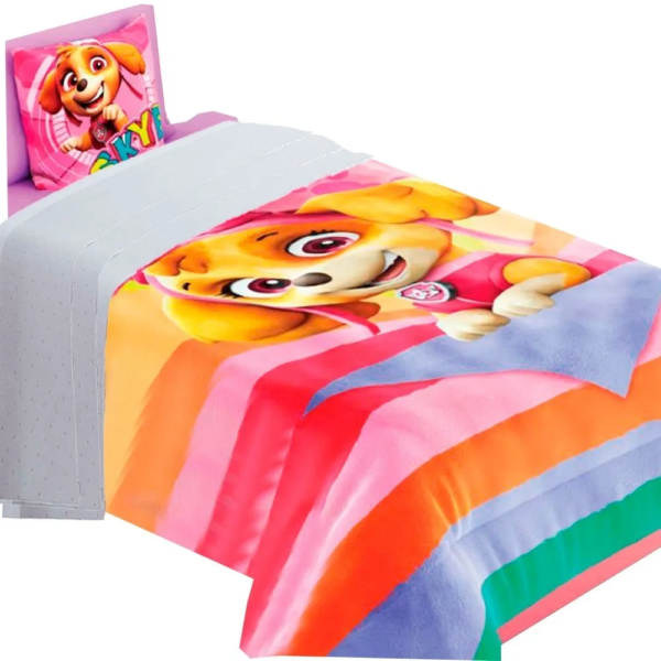Cobertor Ligero Individual Providencia Paw Patrol Skipe