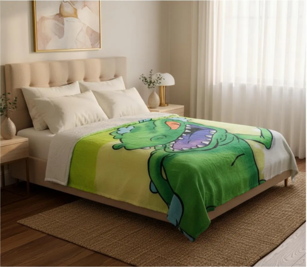 Cobertor Ligero Providencia Reptar Dinosaurio