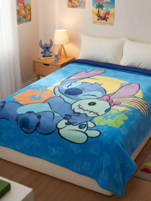 STITCH ALOHA Cobertor Borrega Amigo Stitch Aloha🩵🌺