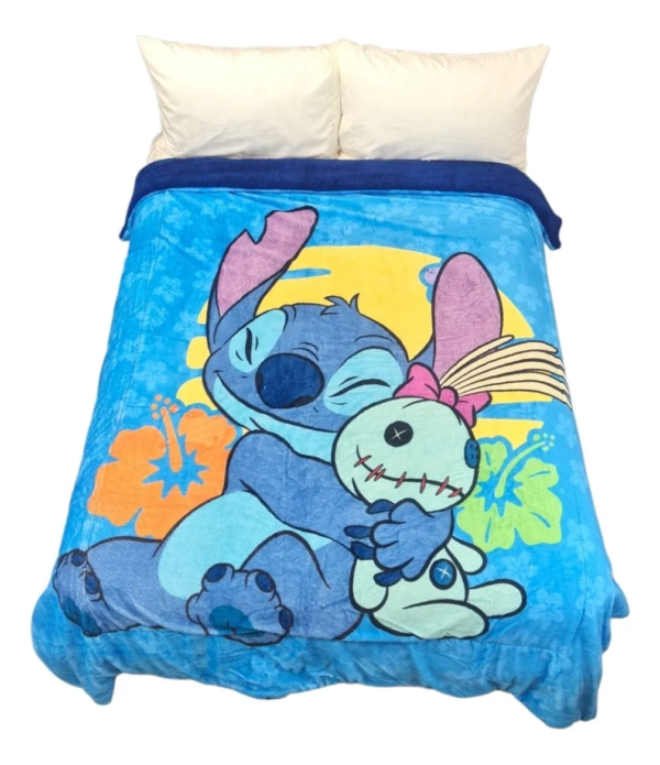Cobertor Borrega Amigo Stitch Aloha🩵🌺