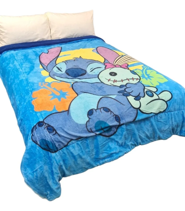 Cobertor Borrega Amigo Stitch Aloha🩵🌺