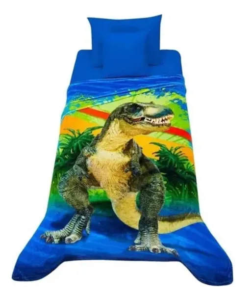 Cobertor Ligero Individual Providencia T-Rex Jungla