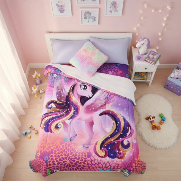 Cobertor Borrega Amigo Unicornio