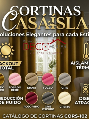 Cortinas Blackout Casaisla 1Panel